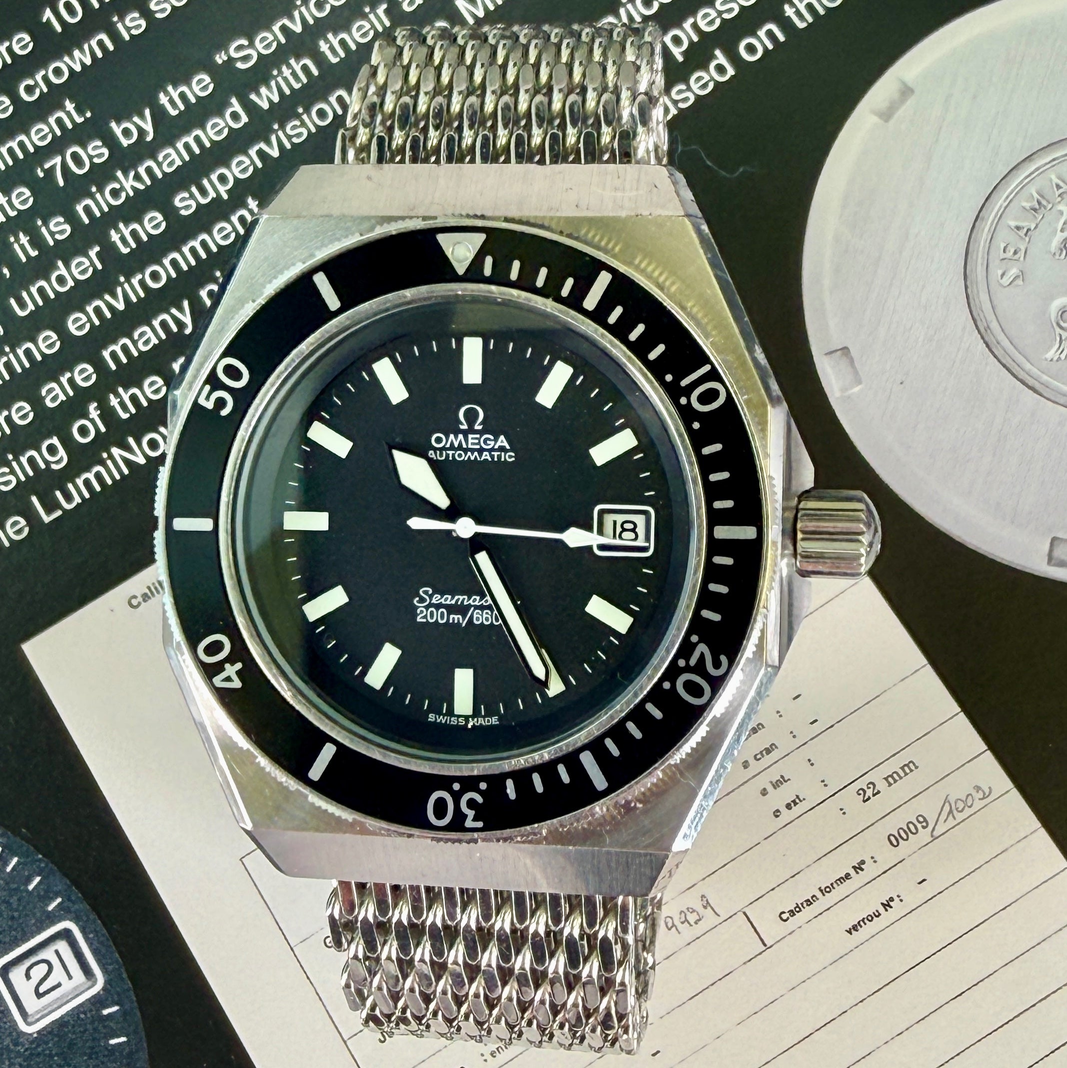 Omega Seamaster 200m "SHOM" 166.0177