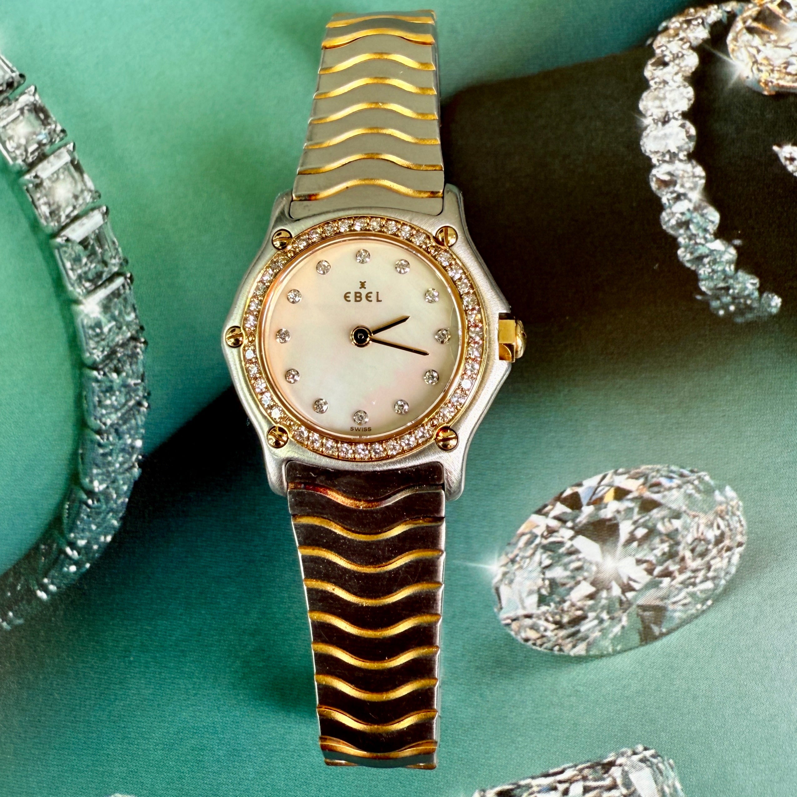 Ebel Sportwave Two-Tone SS/18K MOP