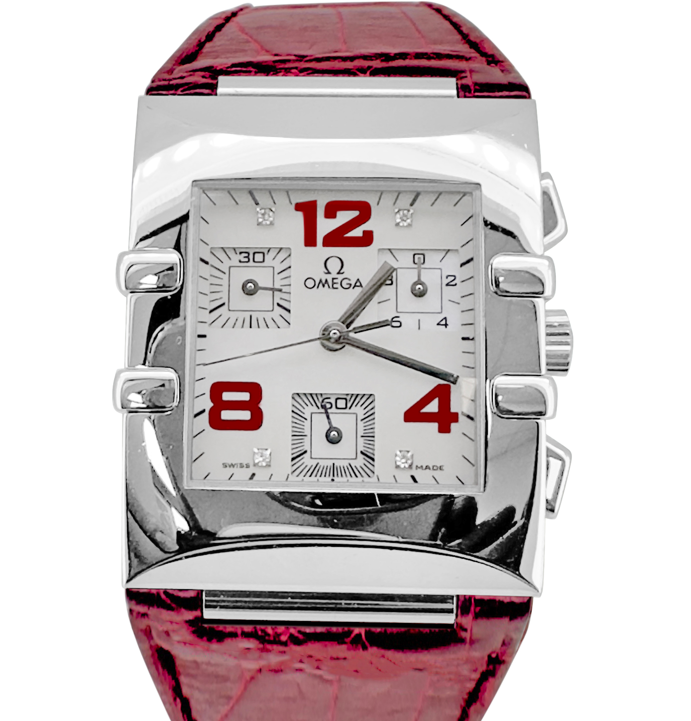 Omega Constellation Quadra S/S Chronograph Lds