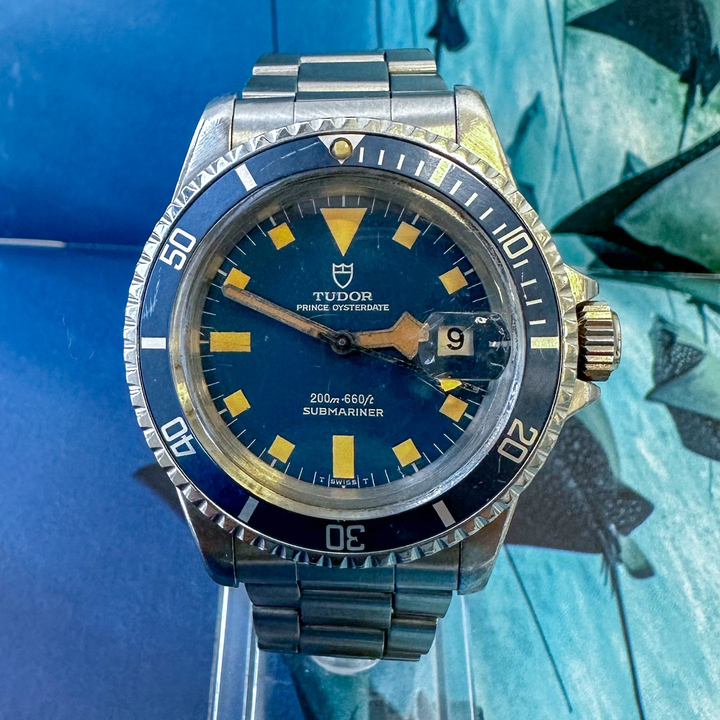 Vintage Tudor Blue Submariner "Snowflake" 9411/0