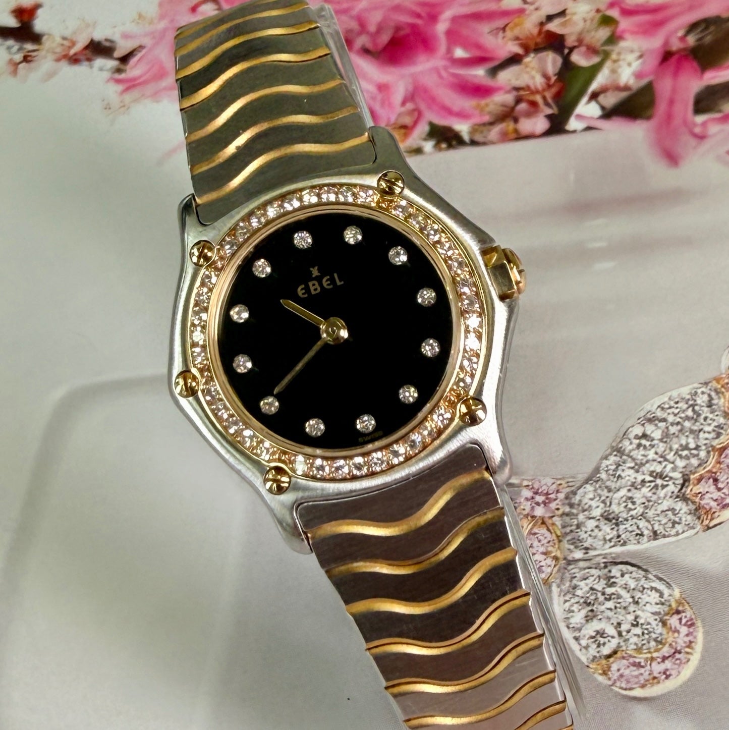 Ebel Sportwave Two-Tone 18K/SS Diamond Lds.