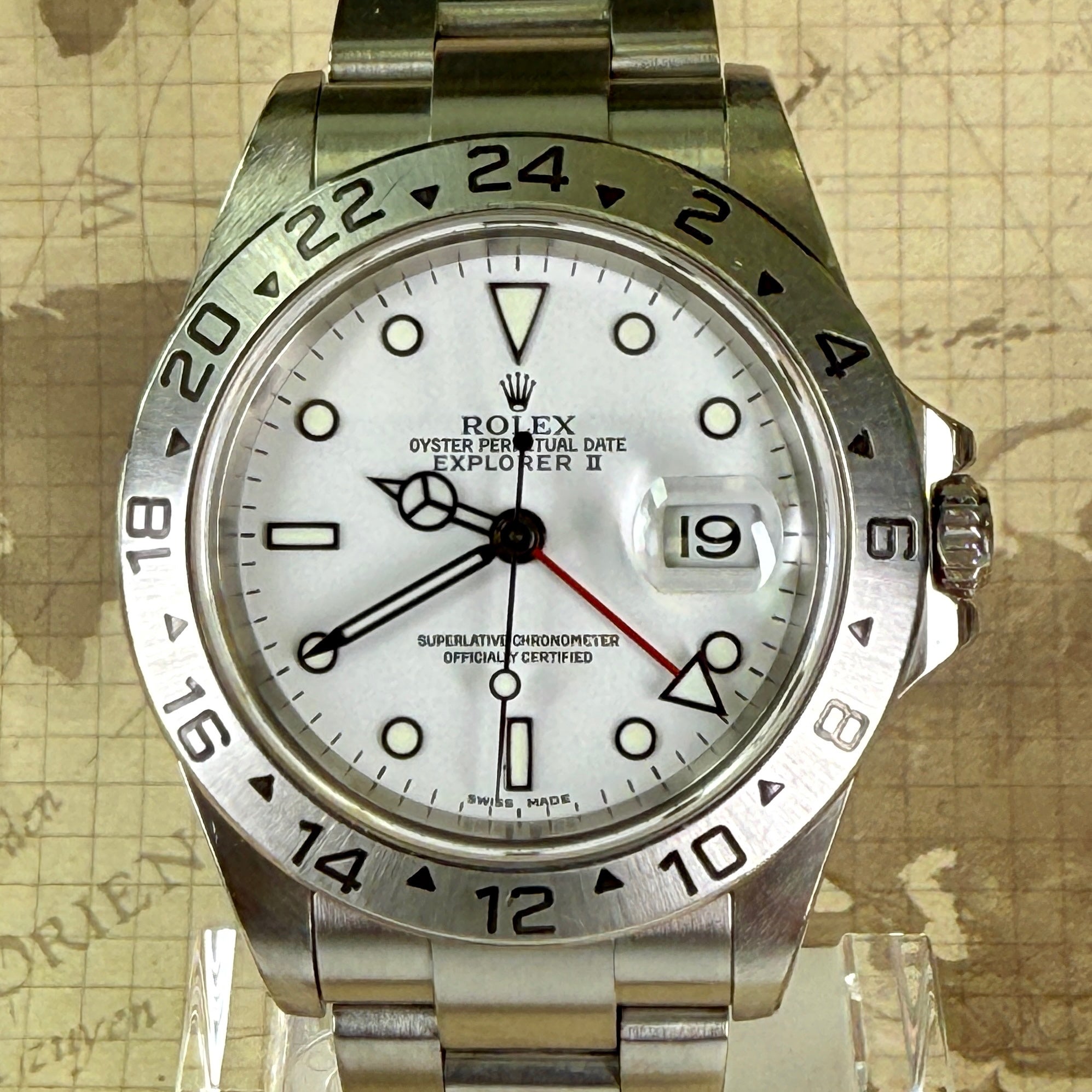 Rolex Explorer II 16570 White Dial Y Series